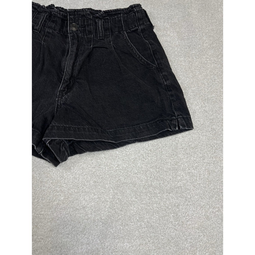 American Eagle Mom Shorts‎ Paper bag Waist Black Size 6 - Picture 3 of 9
